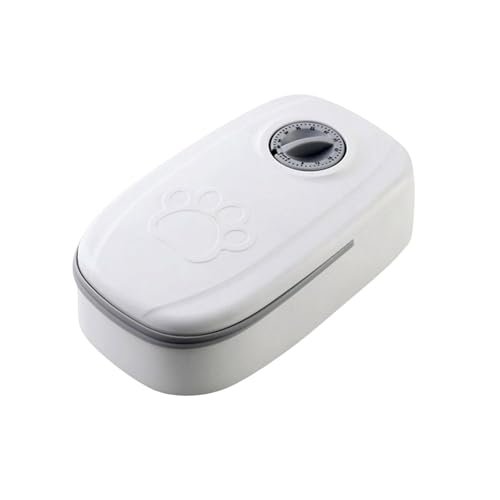 VBM Automatic Pet Feeder Single Cat Food Dispenser with 48H Timer Dogs Dry and Wet Food Dispenser for Cats, Automatic Feeder and Portion Control, ABS Plastic Bowl