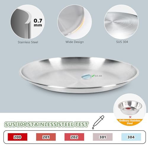 Petdream 4-Pack Stainless Steel Cat Food Bowls – Shallow, Whisker-Friendly Non-Slip Silicone Base,Easy to Clean Indoor Feeding Dishes (6.7