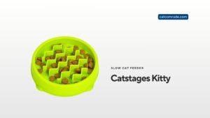 Catstages Kitty Slow Feeder Cat Bowl: Prevent Bloat & Boost Digestion
