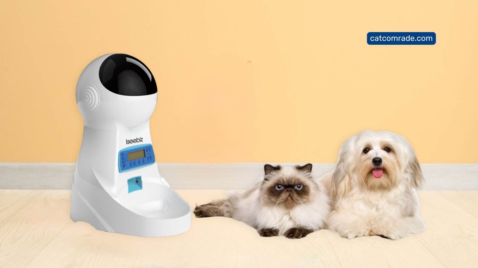 4 Iseebiz Automatic Cat Feeder: Smart, Timed Meals with Voice Recorder