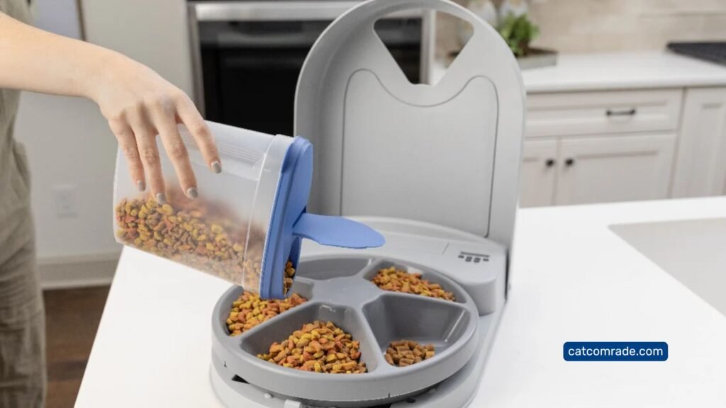 6 Petsafe 5 Meal Feeder: Automatic Feeding For Multiple Pets - Replenishable Automated Dog Feeder For Multiple Pets