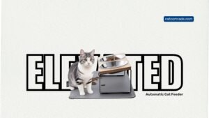 Upgraded Elevated Cat Bowls with Food Mat