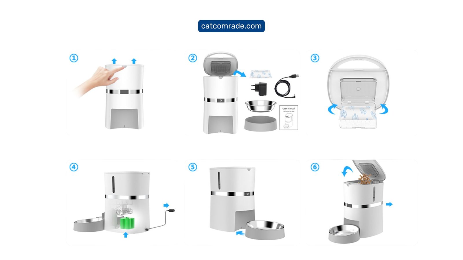 Welltobe Automatic Cat Feeder: Convenient, Programmable Feeding for Cats
