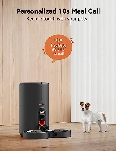 WOPET Automatic Cat Feeders 2 Cats-(𝟮𝟬𝟮5 𝗨𝗽𝗴𝗿𝗮𝗱𝗲) Timed Cat Feeder with Stainless Steel Bowl, Programmable 1-6 Meals Control, Dual Power Supply Auto Pet Feeder for Cats and Dogs - Image 3