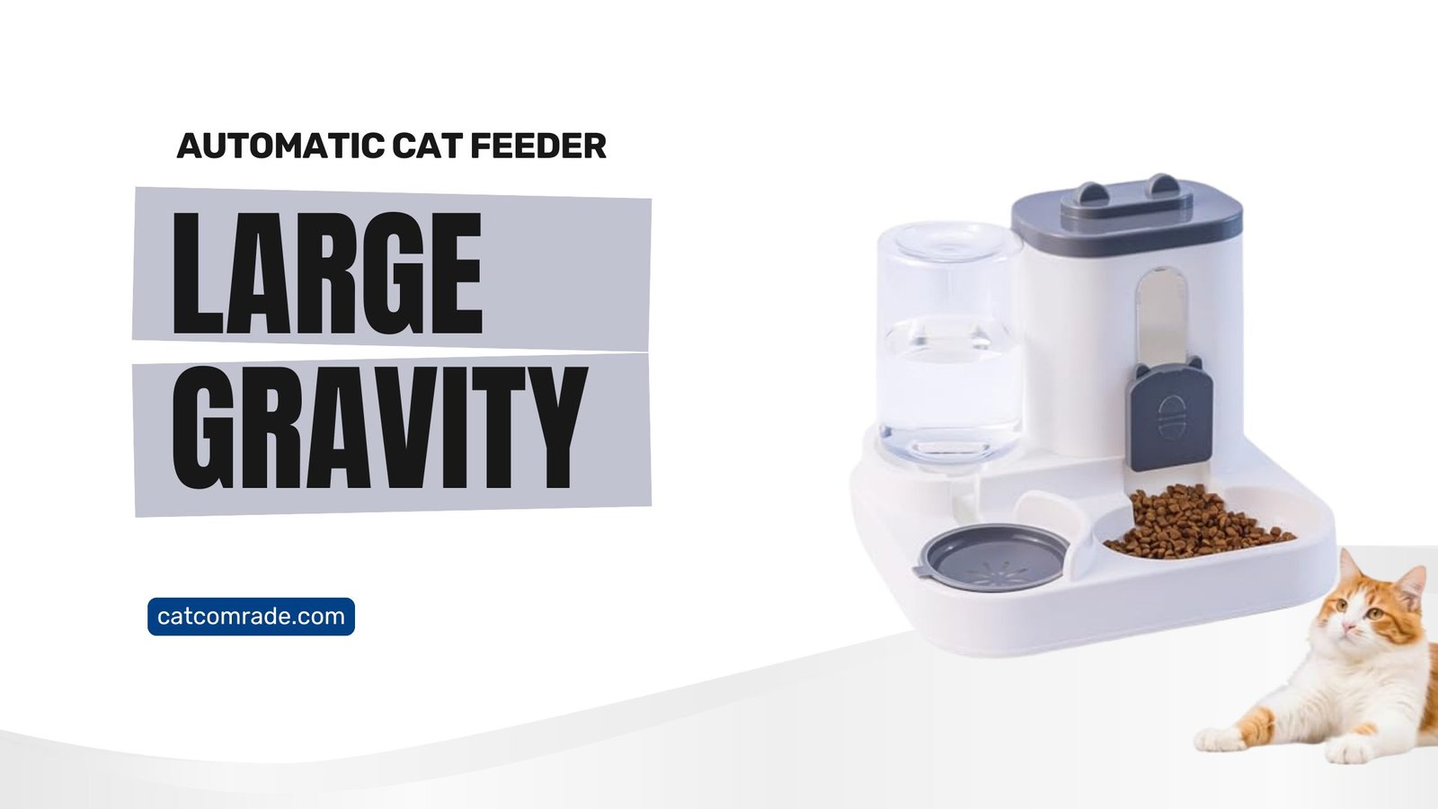 Large Capacity Gravity Cat Feeder