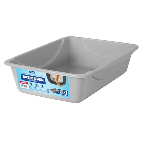 Petmate Litter Pan, Blue/Gray, Small, Made in USA