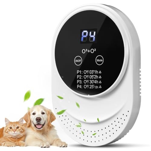 PVACG Cat Litter Deodorizer for Litter Box Plug In Air Fresheners for Home Ionizer Air Purifier for Strong Odor Portable Air Cleaner for Bathroom Toilet Living Room Kitchen Pets House Car (1)